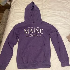 Maine purple sweatshirt